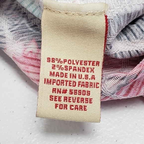 Reba Womens Red White Blue Sequin Tunic Top Size Large - Picture 5 of 5